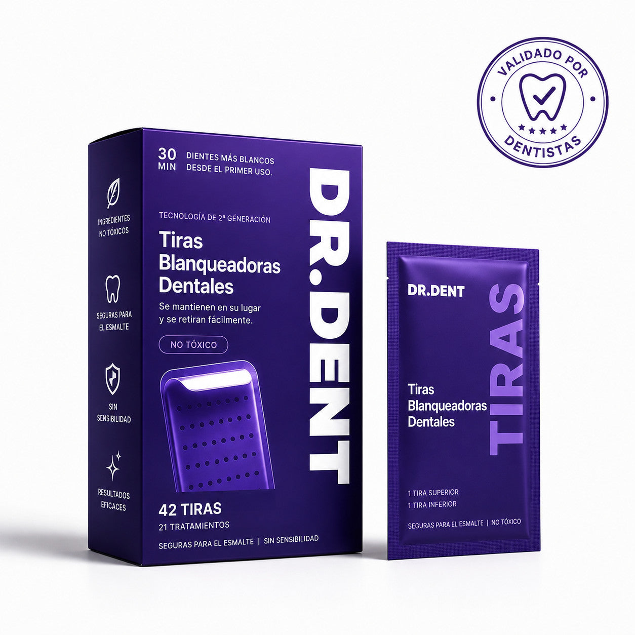 Pack DR DENT de tiras blanqueadoras