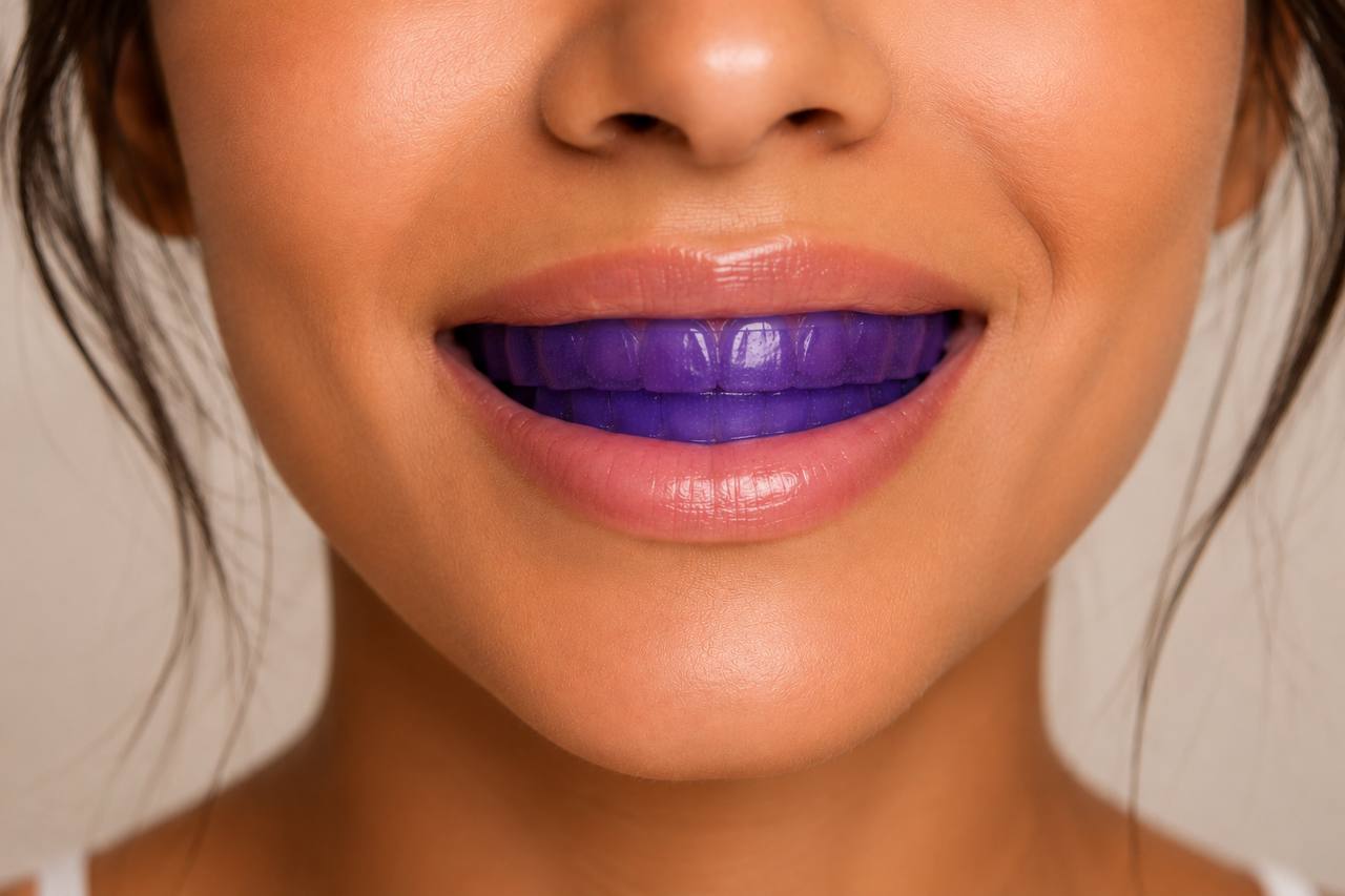 Tiras DR DENT colocadas durante la aplicación